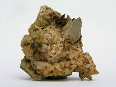 Kalcit, siderit, chalkopyrit - Rudňany, Slovensko